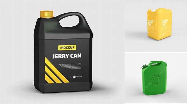 528+ Textured Plastic Jerry Can PSD Mockup High-Resolution PSD Download