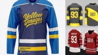 5281+ Ice Hockey Jersey Mockup Free Professional Quality PSD Freebie