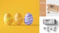 5282+ Kraft Chocolate Egg Pack PSD Mockup Elegant and Stylish Mockup