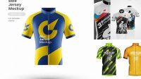 5287+ Cycling Jersey Mockup For Free Download