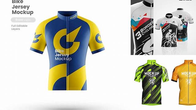 5287+ Cycling Jersey Mockup For Free Download