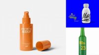 5290+ 100ml Matte Bottle PSD Mockup Exclusive Editable PSD File