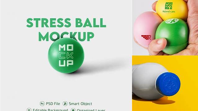 5292+ Stress Ball Mockup Psd Free Include TIFF