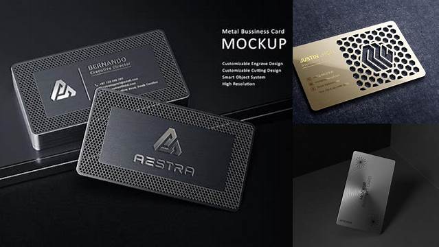 5296+ Metal Business Card Mockup Download Free