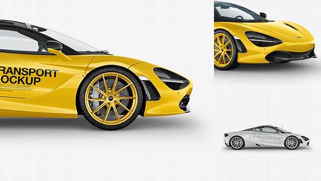 5297+ McLaren 720S PSD Mockup Side View Modern and Unique Freebie PSD