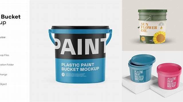 5300+ Matte Plastic Bucket PSD Mockup Easy-to-Edit PSD