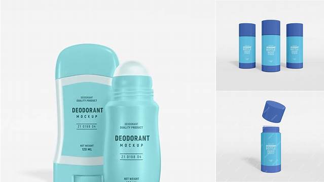 5301+ Glossy Deodorant Bottle PSD Mockup Exclusive Digital PSD Resource