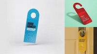 5302+ Door Hanger Free Mockup Premium Quality Freebie