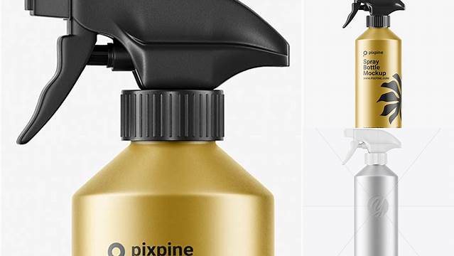 5306+ Metallic Trigger Spray Bottle PSD Mockup Versatile PSD Mockup File