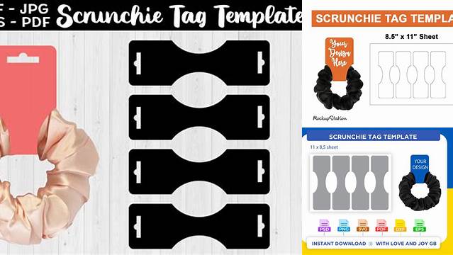 5307+ Scrunchie Tag Template Download Free Editable PSD Template