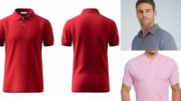 532+ Men's Short Sleeve Pique Polo Shirt Front View Smart Editable Design Mockup