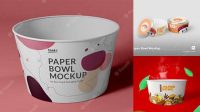 5322+ Paper Bowl Mockup Free Download Modern Photoshop Resource