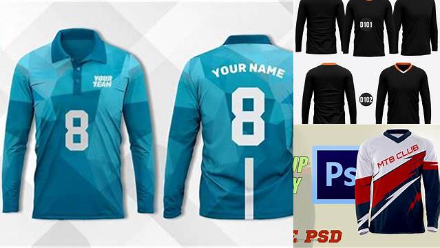 5325+ Template Jersey Lengan Panjang PSD File for Designers