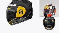 5327+ Moto GP Helmet PSD Mockup Top View Custom Mockup Graphic Design