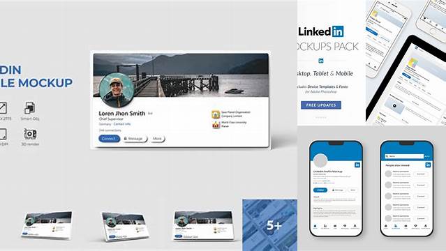 5328+ Linkedin Mobile Mockup Professional PSD Mockup