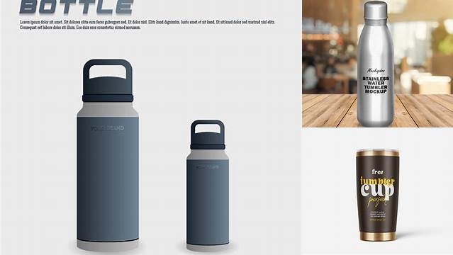 5328+ Tumbler Bottle Mockup Free High Resolution