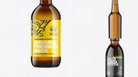 533+ Amber Bottle With Light Beer 250ml High-Quality Digital Mockup Resource