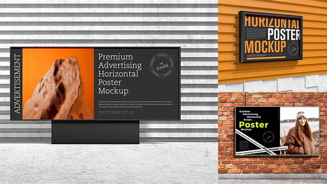 5331+ Horizontal Poster Mockup Free Easy Editable