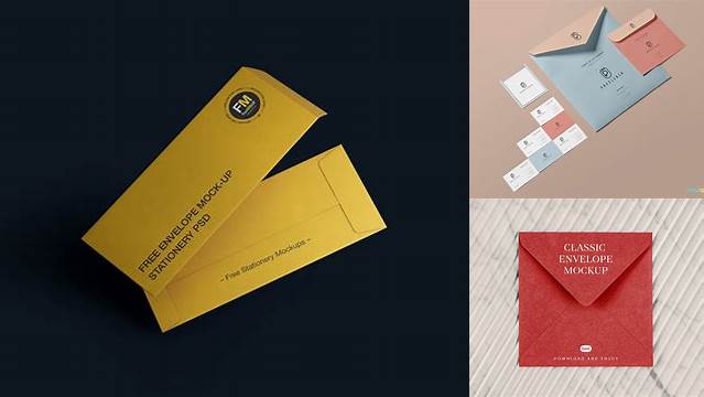 5342+ Textured Envelope PSD Mockup Photoshop PSD Free for Designers