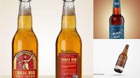 5349+ Amber Beer Bottle PSD Mockup Free Premium Photoshop Template Download