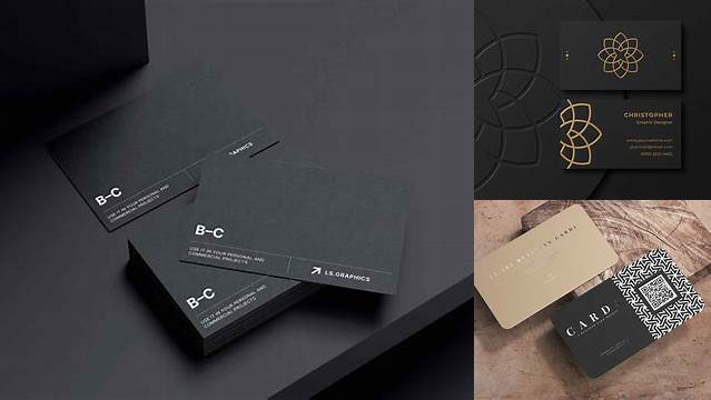 5351+ Business Cards PSD Mockup Top View Elegant Photoshop Mockup