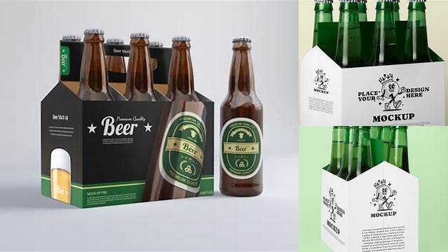 5357+ Six Pack Beer Mockup Free Free PSD