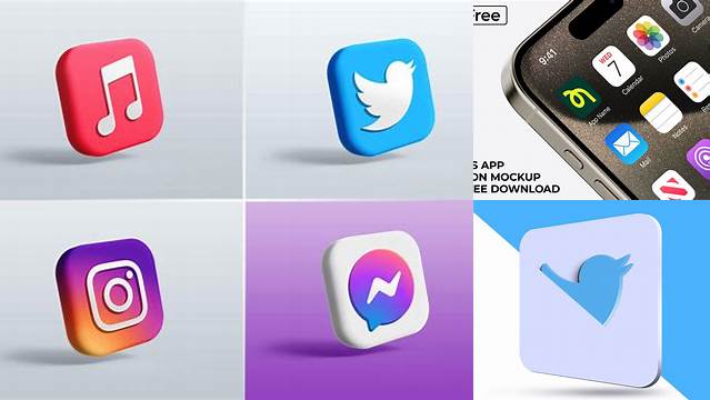 5360+ App Icon Mockup Psd Exclusive Free PSD