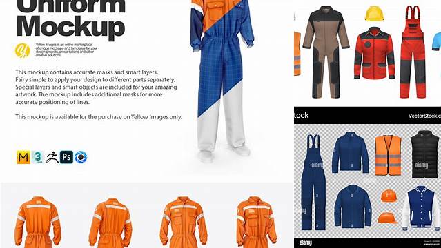 5360+ Construction Uniform Mockup Include TIFF