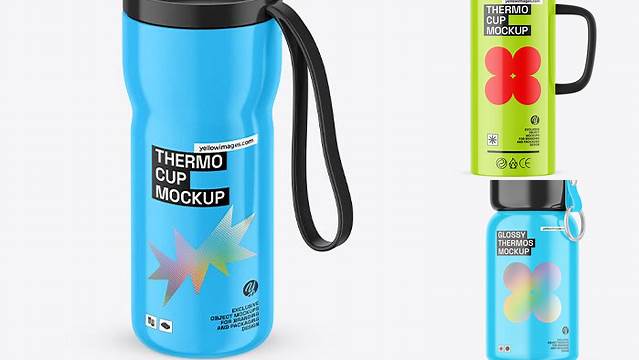 5360+ Glossy Thermo Cup PSD Mockup Editable Design PSD File