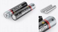 5361+ Two AAA Batteries Half Side View Professional Quality Freebie PSD File