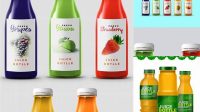 5362+ Plastic Bottle With Green Juice PSD Mockup Creative Free Photoshop Template