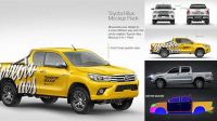 5364+ Hilux Mockup Free Best for Showcase