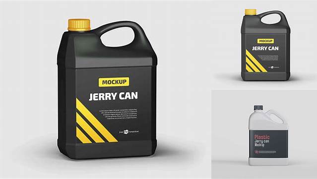 5365+ Jerry Can Mockup Free Easy to Use PSD