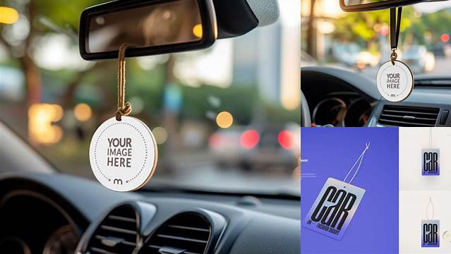 5371+ Car Air Freshener Mockup Psd Hight Resolution