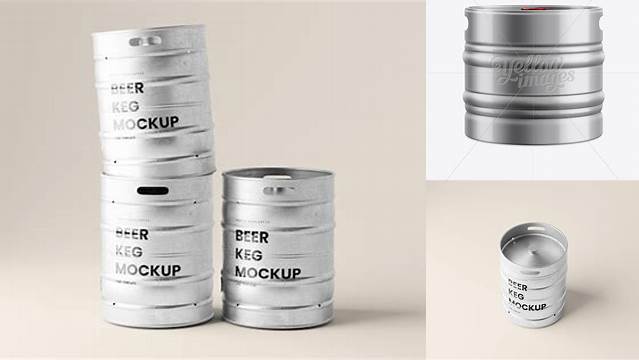 5372+ Quarter Barrel Keg PSD Mockup Custom Graphic Resource Free Download