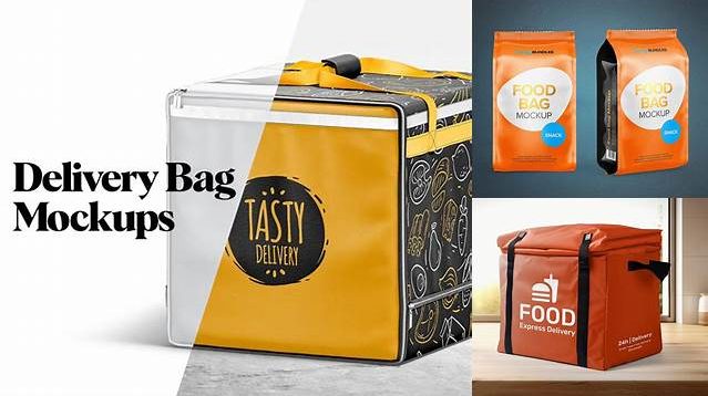 5377+ Food Delivery Bag Mockup Free Layered Photoshop Template