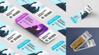 5386+ Ticket Mockup Free Include TIFF