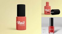 5387+ Nail Polish Bottle PSD Mockup Fully Editable Photoshop PSD Free Download