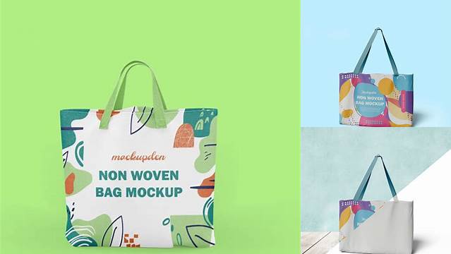 5387+ Non Woven Bag Mockup Elegant and Stylish Free PSD