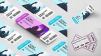 5388+ Ticket Mockup Free Professional PSD Mockup