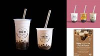 5390+ Mockup Milk Tea PSD Free Download