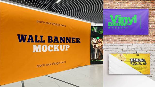 5393+ Vinyl Banner Mockup Free Free Download Design Mockup