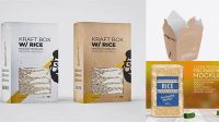 5406+ Rice Box Mockup Free Digital Download