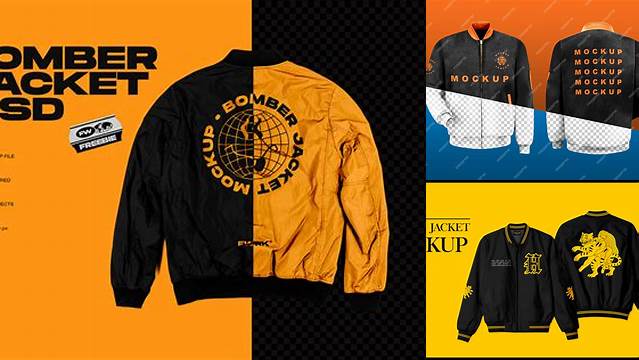 541+ Mockup Jacket Bomber Exclusive Free Photoshop Mockup