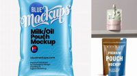 5415+ Milk Pouch Mockup Creative High-Resolution PSD Freebie