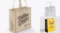 5418+ Bag PSD Mockup Half Side View High-Angle Shot High-Quality Design Free PSD