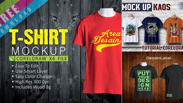 5418+ Mockup Kaos Cdr X7 Include TIFF