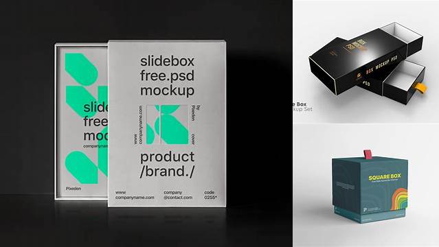 5418+ Slide Box Mockup Modern PSD Templates