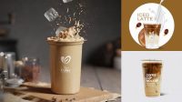 543+ Ice Coffee Mockup Customizable PSD