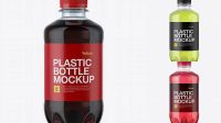 5430+ Plastic 330ml Bottle with Dark Drink PSD Mockup Advanced Free Graphic Template